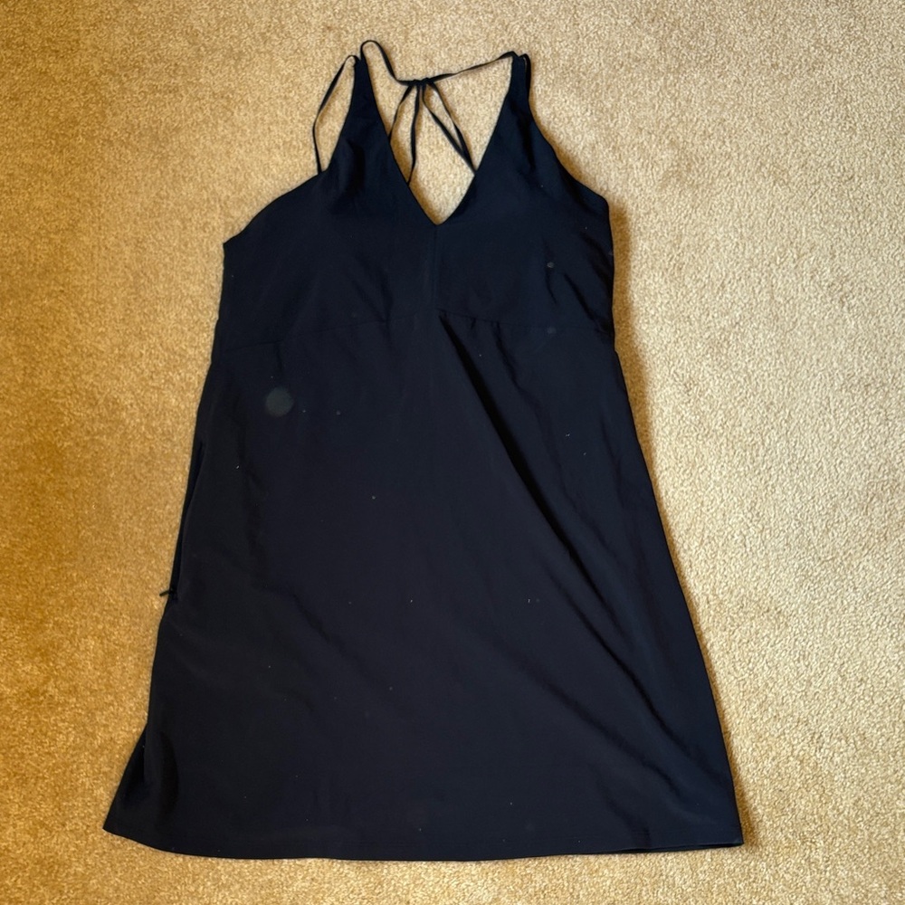 Athleta Black Mini Dress size 14 padded top